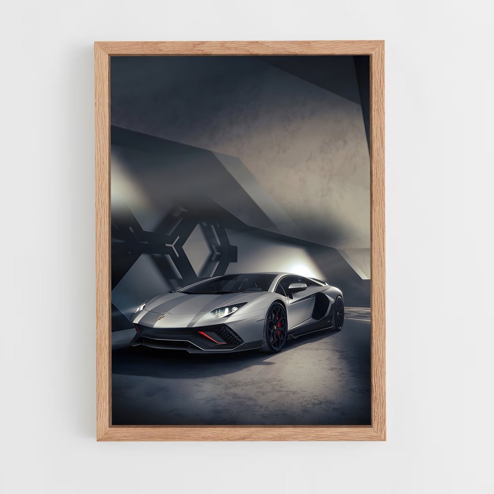 Poster Ombre d'Aventador – affiche Lamborghini (vue 4)
